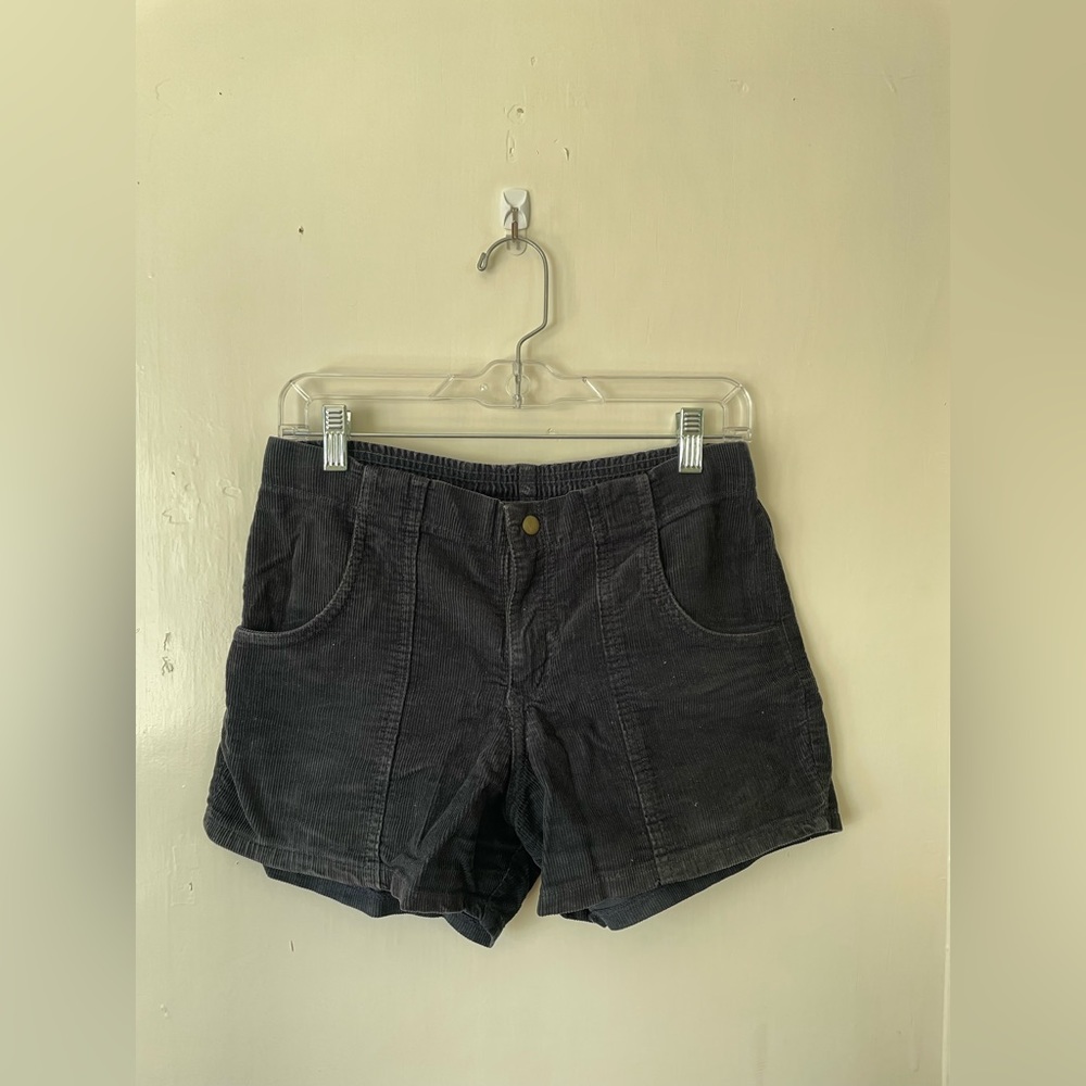 American Apparel Navy Corduroy Shorts